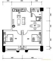 锦绣一村2室1厅1卫70㎡户型图