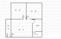 锦绣一村2室1厅1卫65㎡户型图