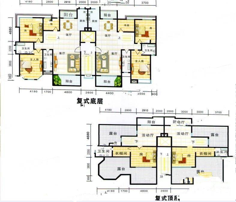 逸景华庭4室2厅3卫户型图