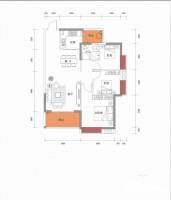 億旺百汇星城商铺3室2厅1卫90.5㎡户型图
