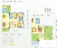 润宇豪庭商铺4室3厅3卫201.6㎡户型图