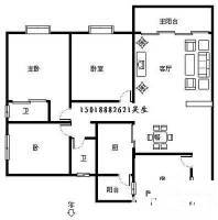 阳光100商铺4室2厅2卫130㎡户型图
