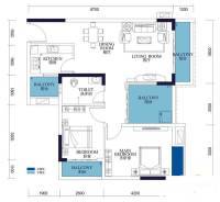 云山花园4室2厅2卫120㎡户型图