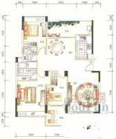 东湖苑商铺2室2厅1卫90㎡户型图