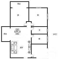 东湖苑商铺3室2厅2卫128㎡户型图