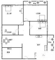 金山城3室2厅1卫108㎡户型图