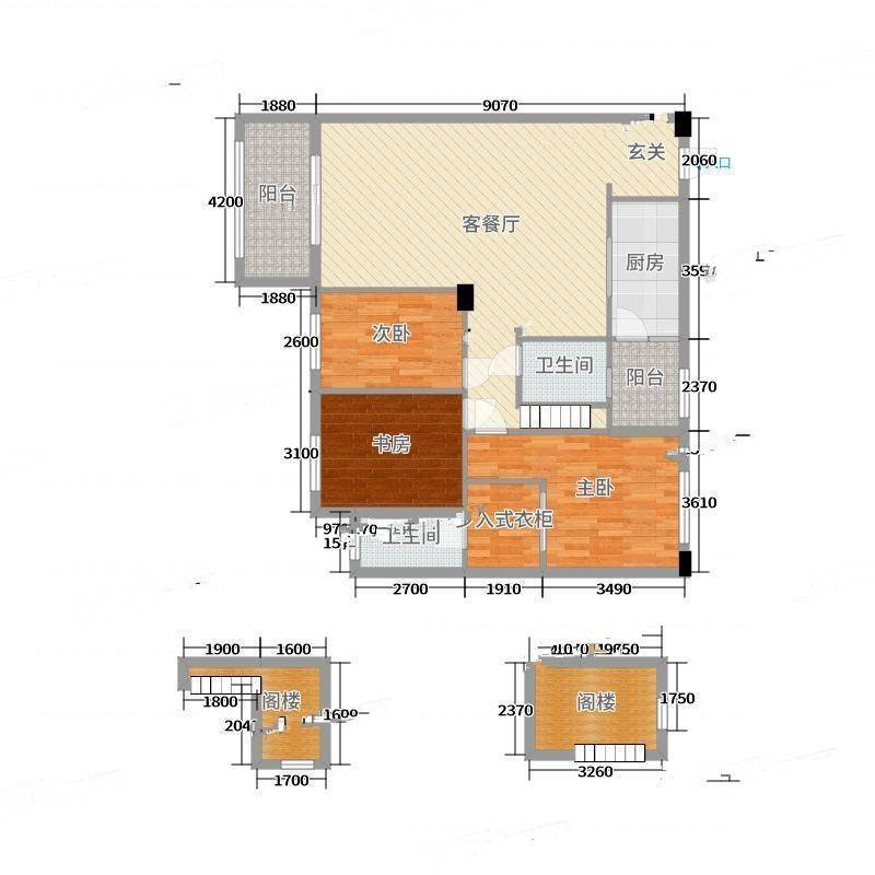 东湖花园六区3室0厅0卫122㎡户型图