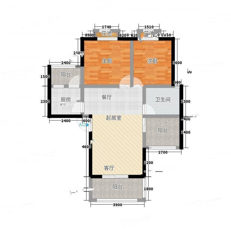 挪威森林2室0厅0卫83㎡户型图