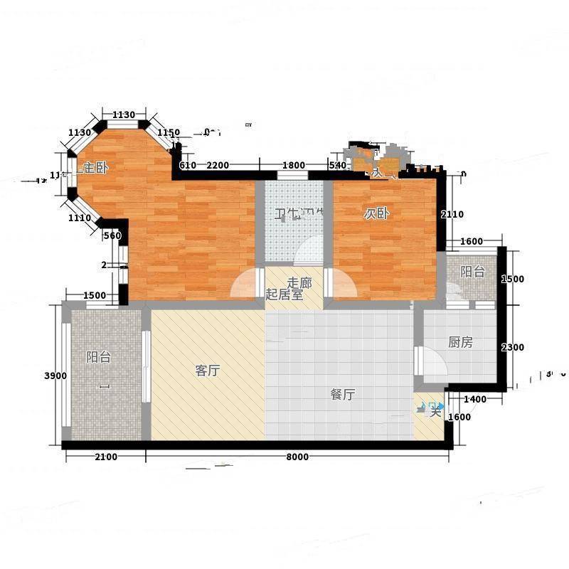 挪威森林2室0厅0卫84㎡户型图