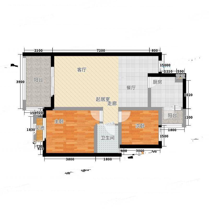 挪威森林2室0厅0卫75㎡户型图