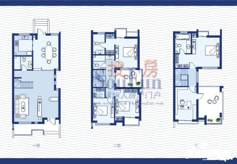 倚林佳园别墅5室2厅4卫222㎡户型图