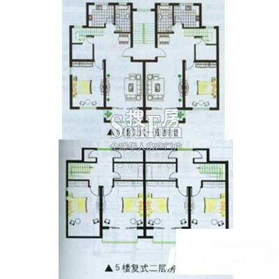 大上海国际商贸中心住宅3室2厅2卫120.7㎡户型图