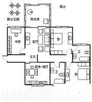 中茵雍景湾3室2厅2卫130㎡户型图