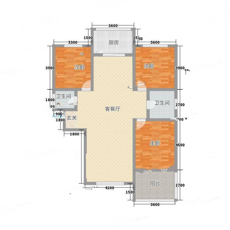 三江花园3室0厅0卫147㎡户型图