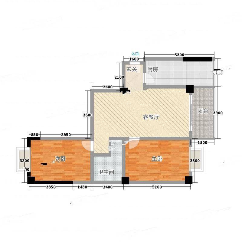 隆中景苑2室0厅0卫112㎡户型图