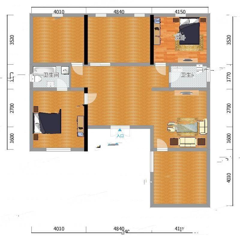 隆中景苑1室0厅0卫148㎡户型图