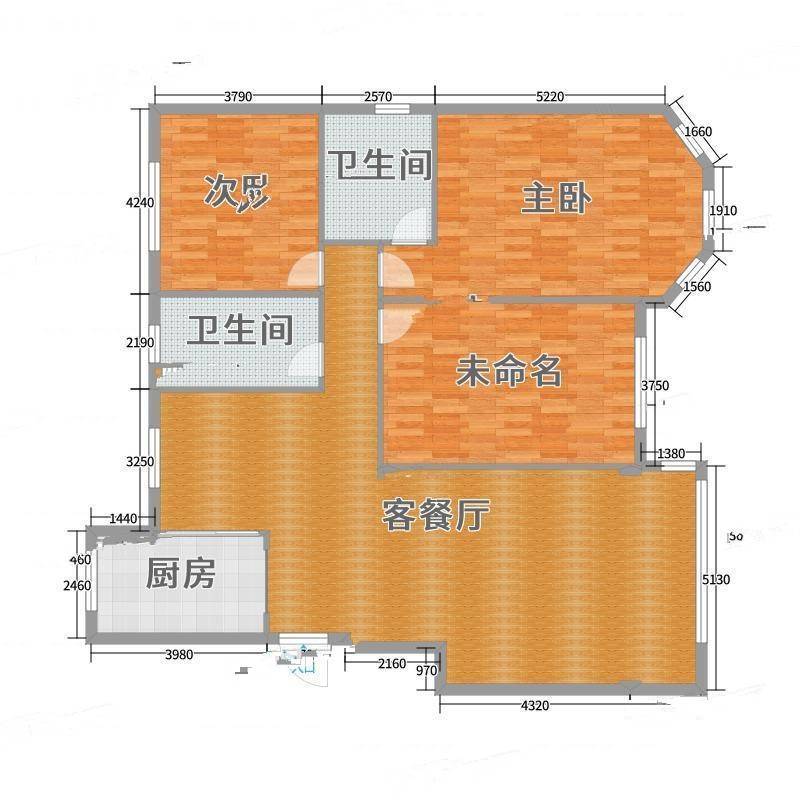 明珠丽景2室0厅0卫180㎡户型图