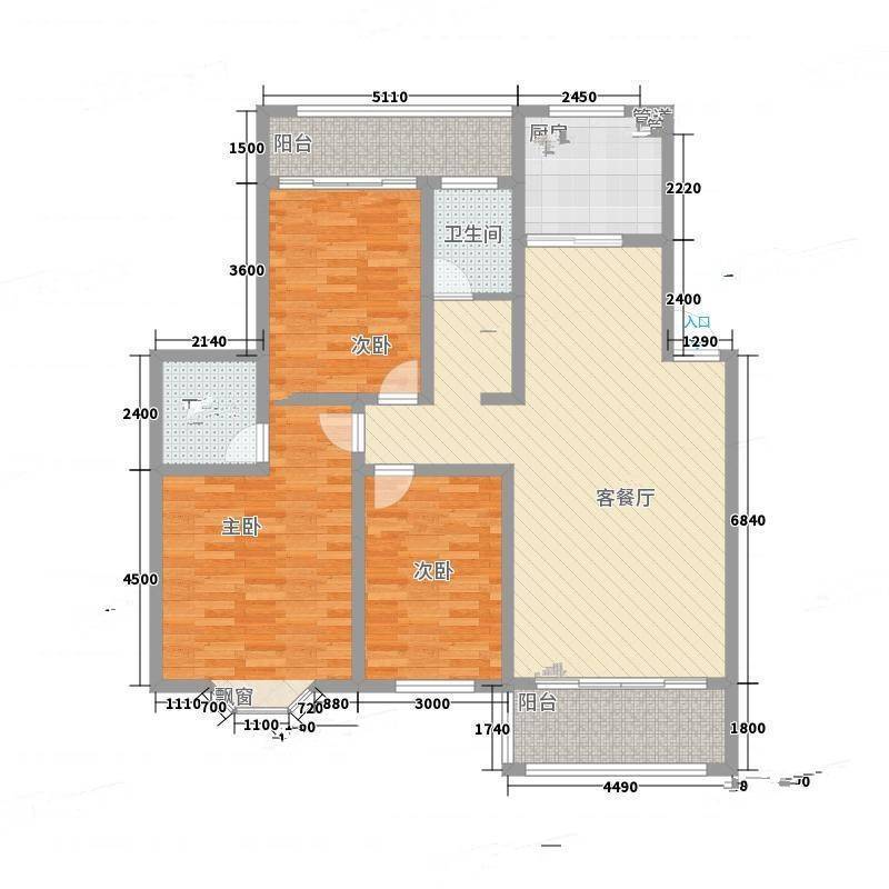 亚龙世纪嘉园3室0厅0卫162㎡户型图