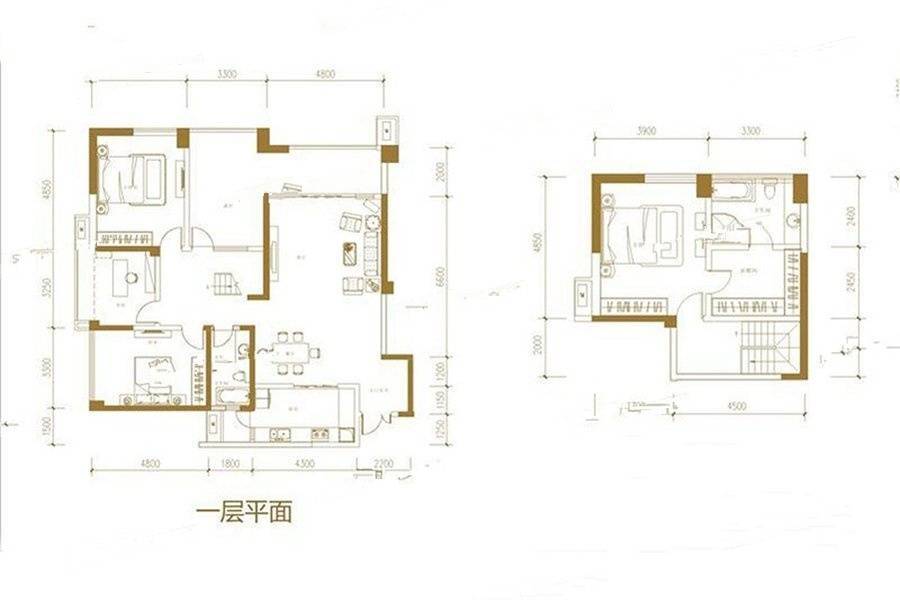 京铁联创小区4室2厅2卫180㎡户型图