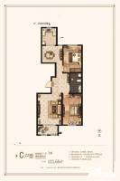 新苑住宅小区2室2厅1卫111.7㎡户型图